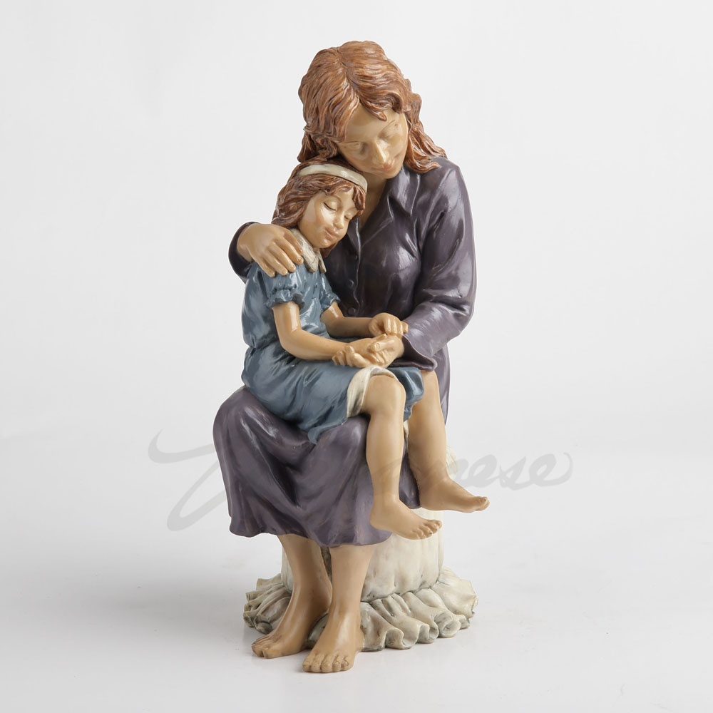 Art Craft Mother'S Day - Figurine en résine Mère et Fille
