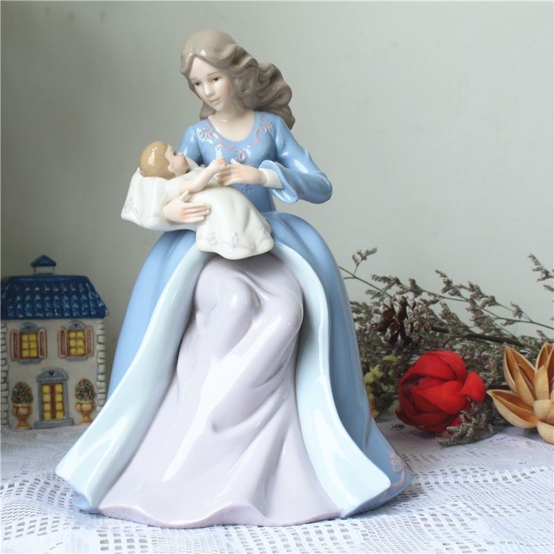 Art Craft Mother'S Day - xx-Europe Statues en céramique Mère et