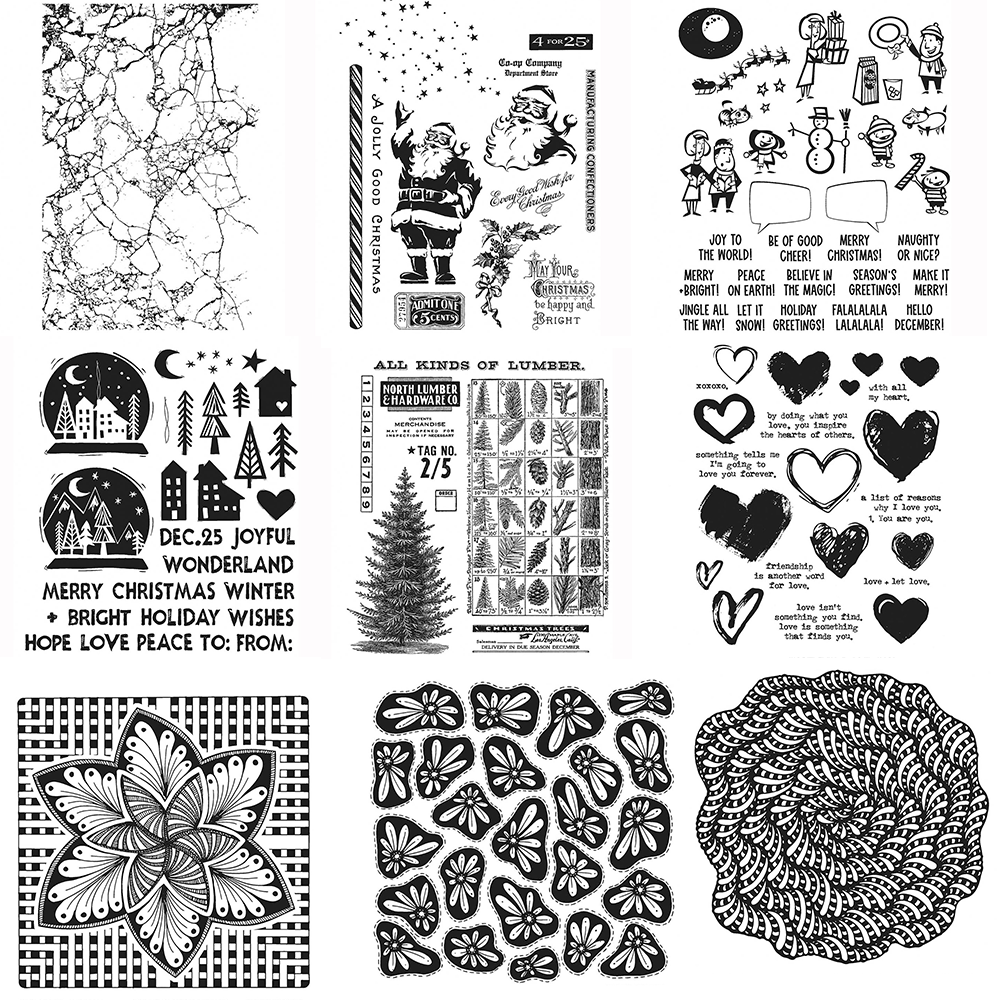Art And Craft Photos - Timbres transparents de fleurs d'arbre de