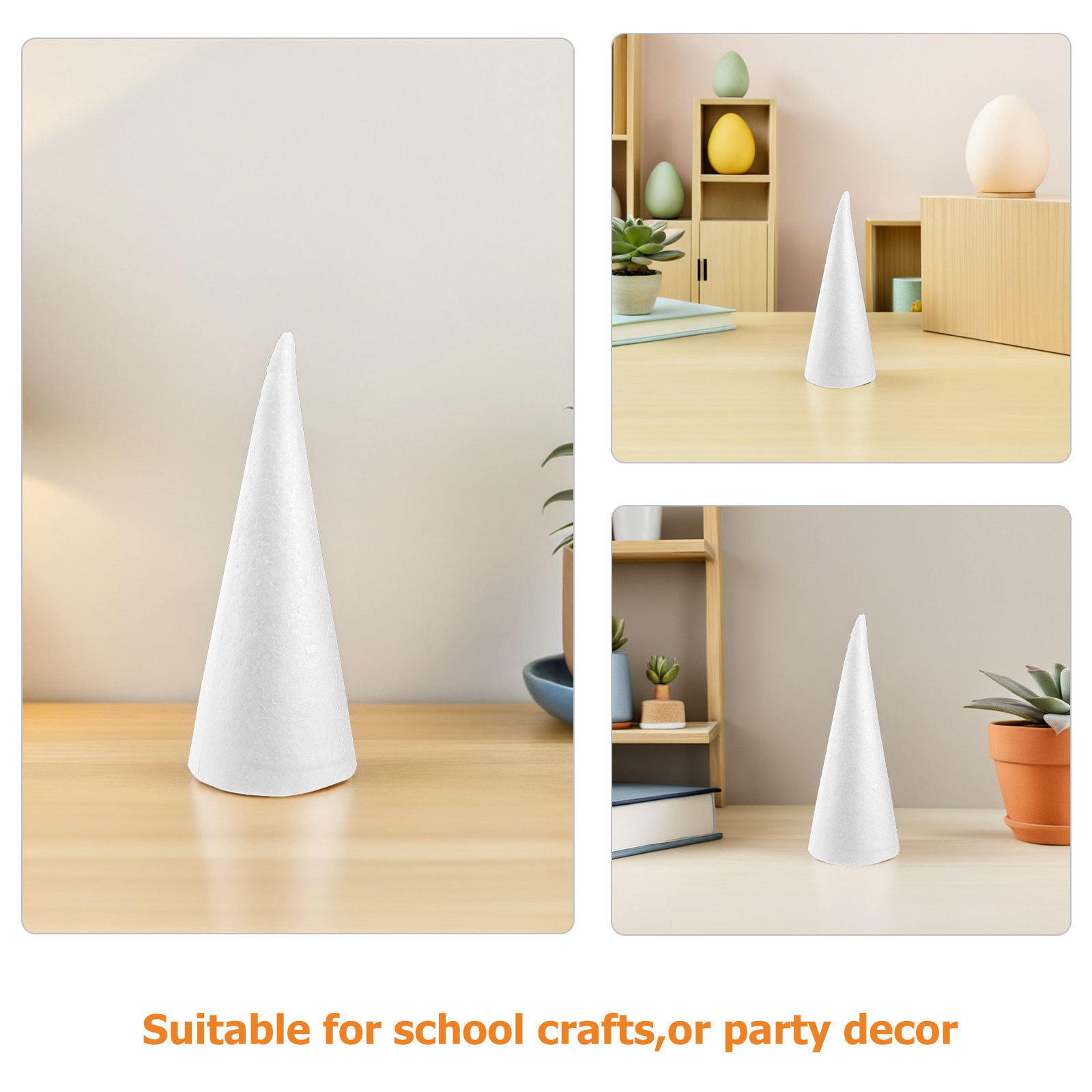 12 cônes en mousse blanche en  - Art Craft Holiday avis et prix
