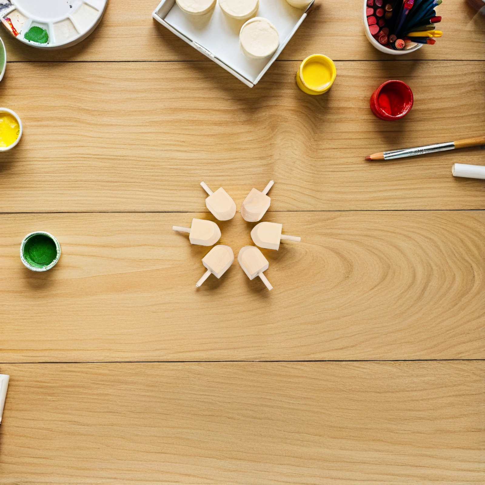 20 toupies en bois naturel pou - Art Craft Holiday avis et prix