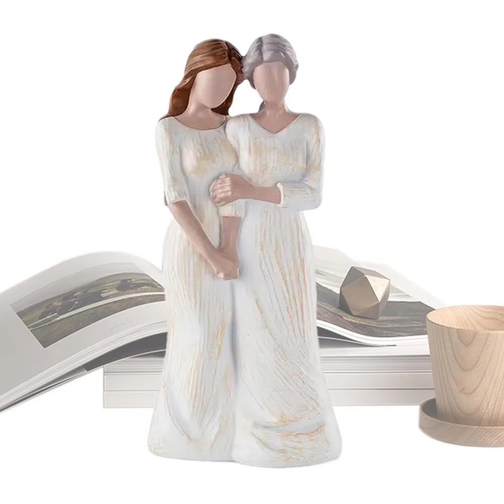 Statue mère et fille peinte à  - Art Craft Mother'S Day avis et prix