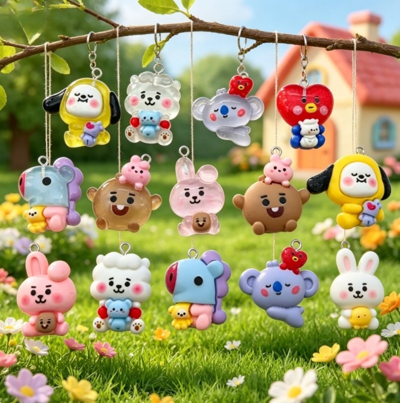 Breloques en résine BT21, 7 pi - Art Craft Making avis et prix