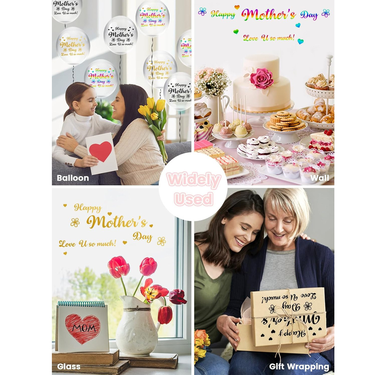 Autocollants de ballons pour f - Art Craft Mother'S Day avis et prix