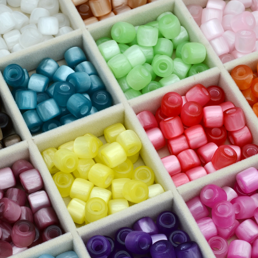 20 perles cylindriques en rési - Art Craft Eyes avis et prix
